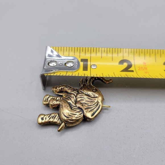 Brass Giraffe and Elephant Charms Pendants Set Of 4 - Picture 4 of 5